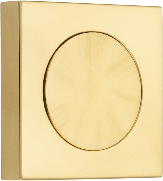 Blank Rose Escutcheon - Square - Ella Grace - Iver - Polished Brass - Escutcheons