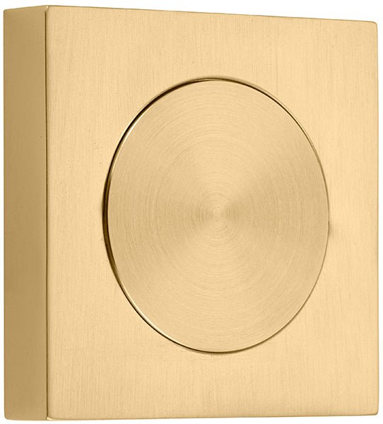 Blank Rose Escutcheon - Square - Ella Grace - Iver - Brushed Gold PVD - Escutcheons