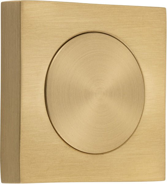 Blank Rose Escutcheon - Square - Ella Grace - Iver - Brushed Brass - Escutcheons