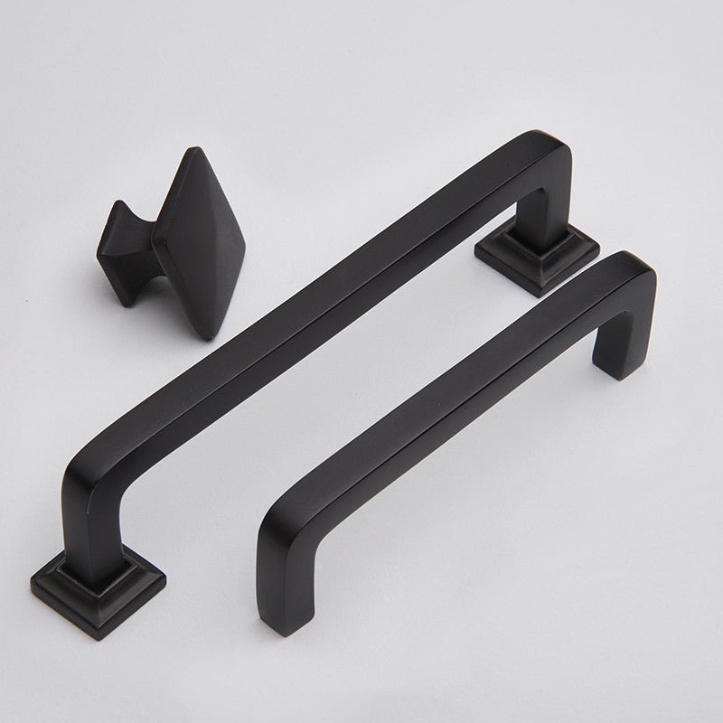 Bronte Knob in blackest black fitted to cabinetry