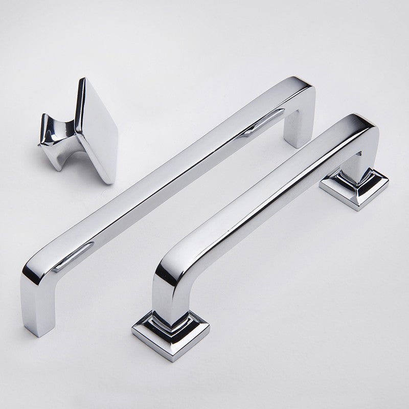 Bronte Knob in polished chrome fitted to cabinetry