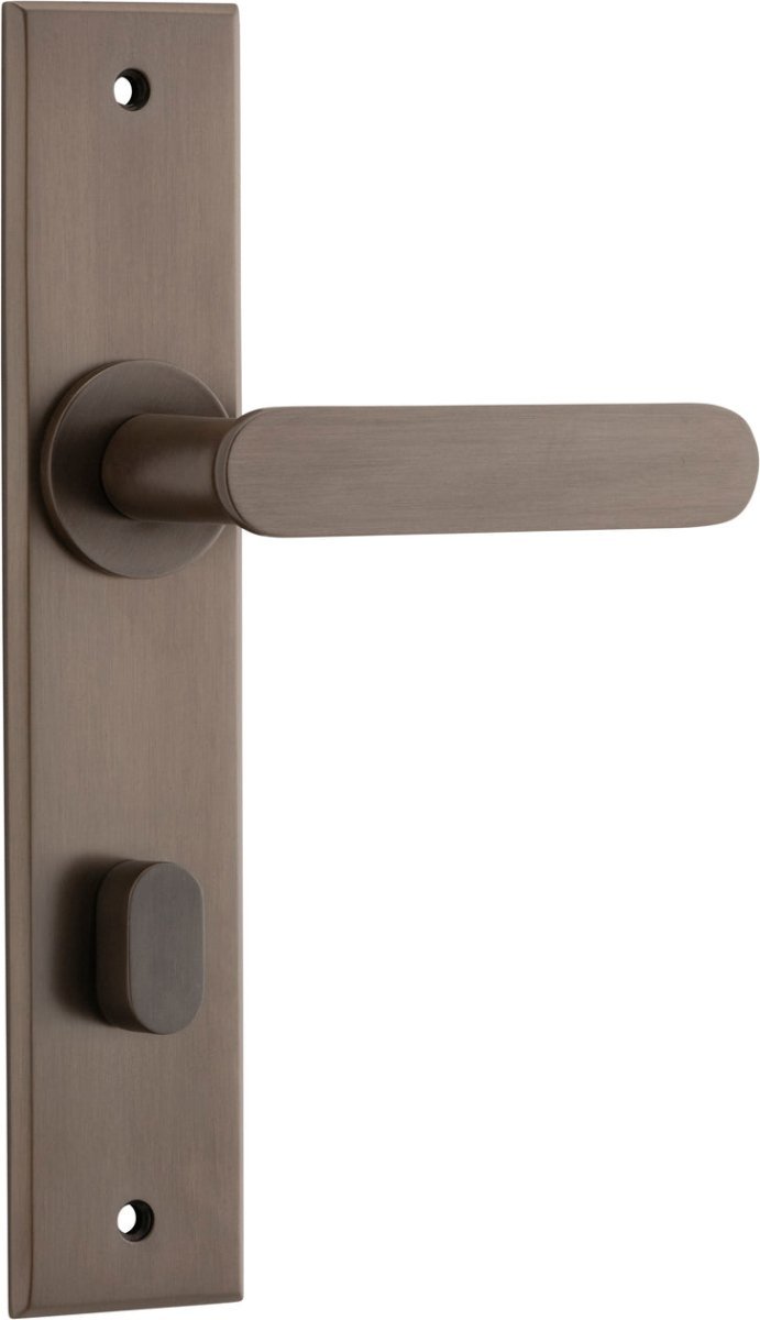 Bronte Lever - Chamfered Backplate - Ella Grace - Iver - Signature Brass - Door Levers