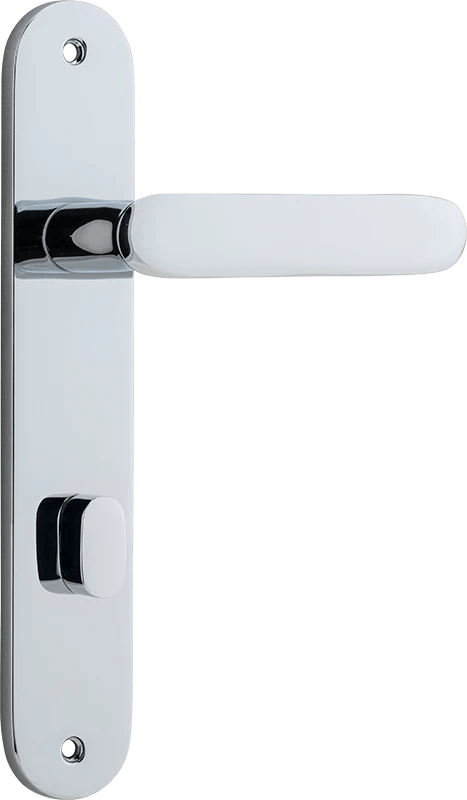 Bronte Lever - Oval Backplate - Ella Grace - Iver - Polished Chrome - Door Levers