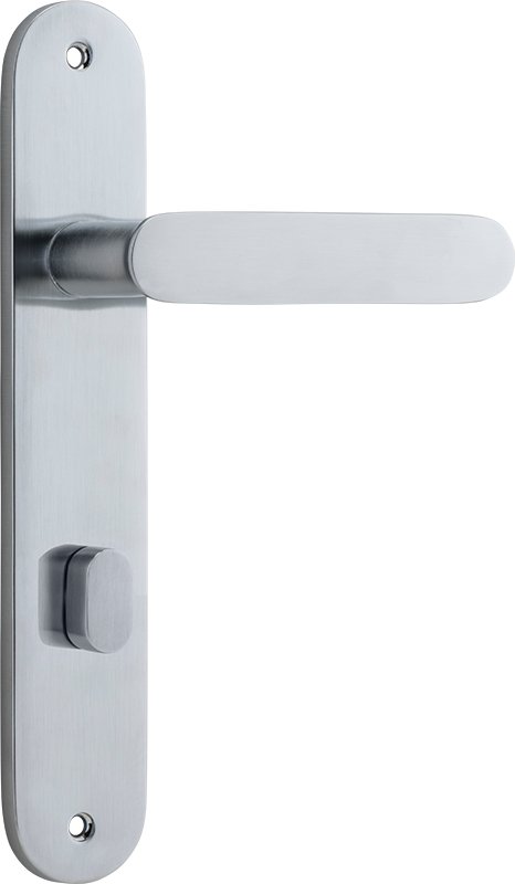 Bronte Lever - Oval Backplate - Ella Grace - Iver - Brushed Chrome - Door Levers