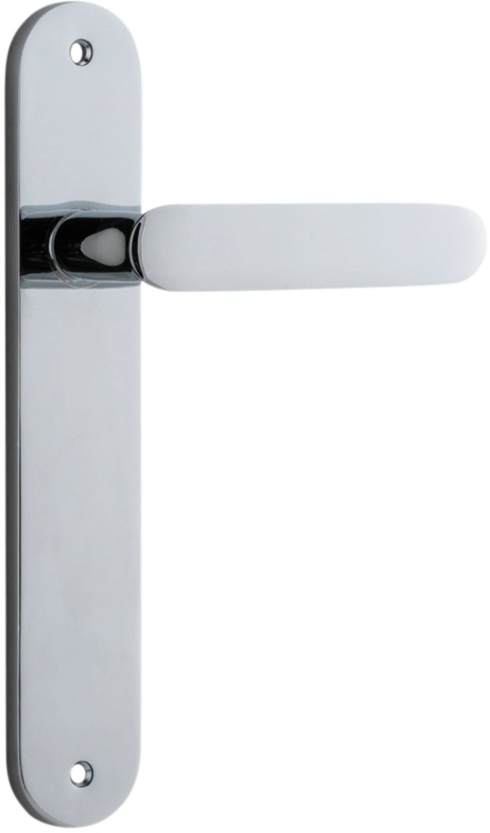 Bronte Lever - Oval Backplate - Ella Grace - Iver - Polished Chrome - Door Levers