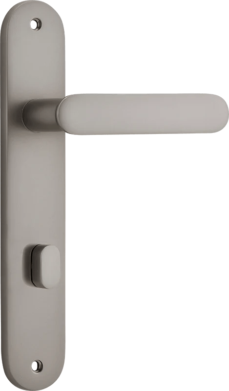 Bronte Lever - Oval Backplate - Ella Grace - Iver - Satin Nickel - Door Levers