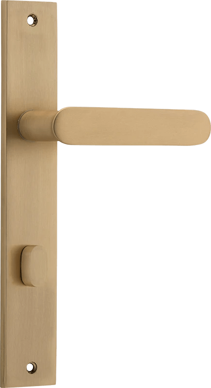 Bronte Lever - Rectangular Backplate - Ella Grace - Iver - Brushed Brass - Door Levers