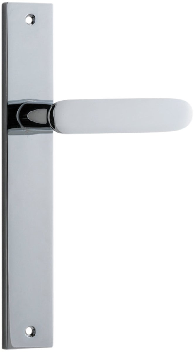 Bronte Lever - Rectangular Backplate - Ella Grace - Iver - Polished Chrome - Door Levers