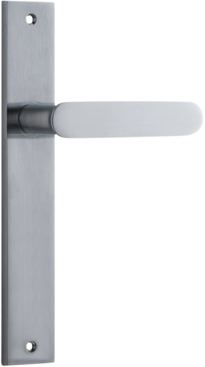 Bronte Lever - Rectangular Backplate - Ella Grace - Iver - Brushed Chrome - Door Levers