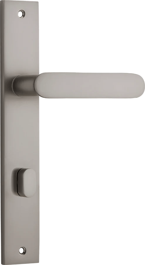 Bronte Lever - Rectangular Backplate - Ella Grace - Iver - Satin Nickel - Door Levers