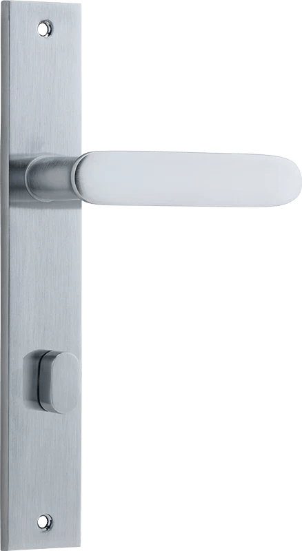 Bronte Lever - Rectangular Backplate - Ella Grace - Iver - Brushed Chrome - Door Levers