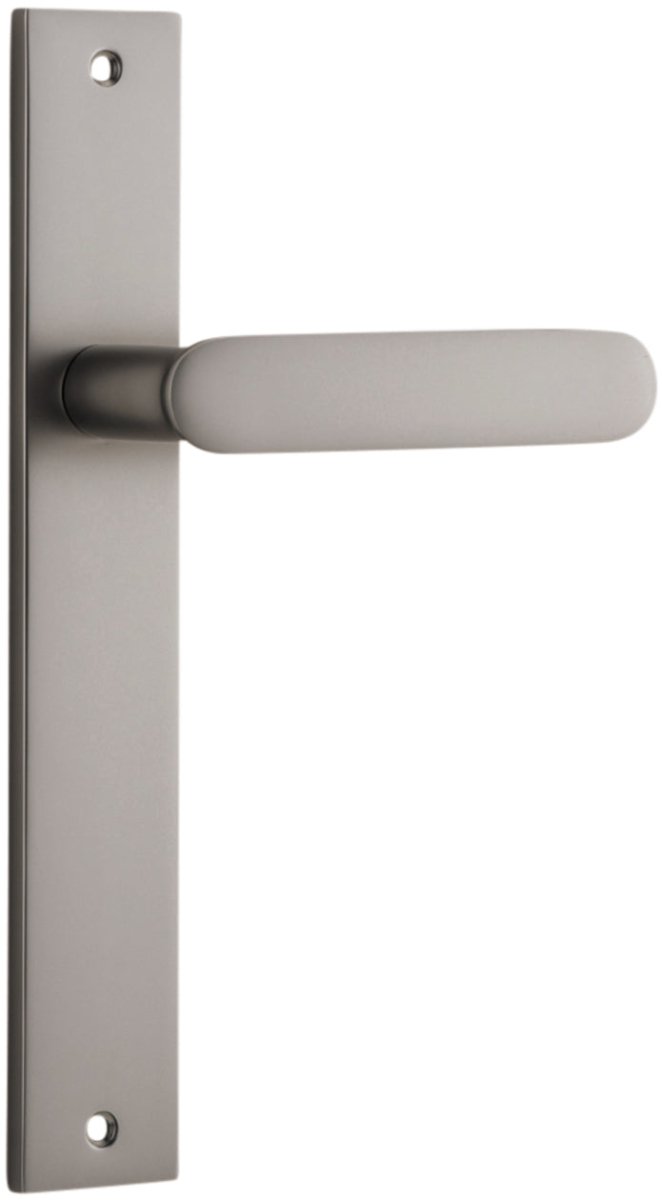 Bronte Lever - Rectangular Backplate - Ella Grace - Iver - Satin Nickel - Door Levers