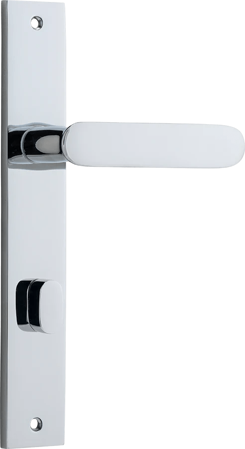 Bronte Lever - Rectangular Backplate - Ella Grace - Iver - Polished Chrome - Door Levers