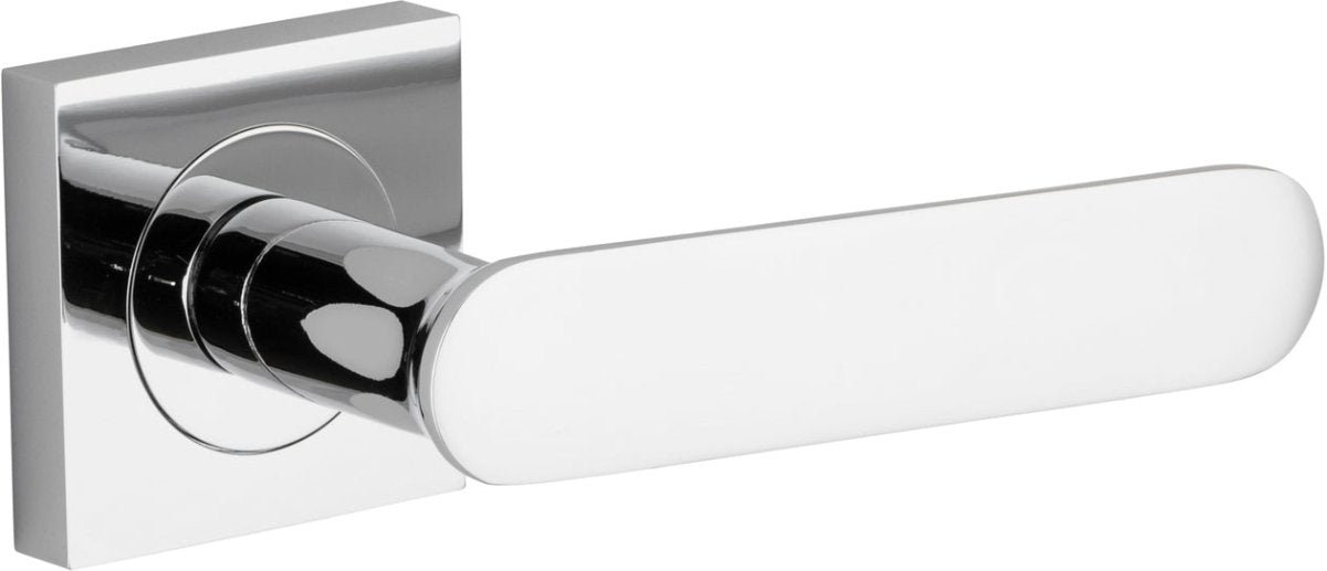 Bronte Lever - Square Rose - Ella Grace - Iver - Polished Chrome - Door Levers