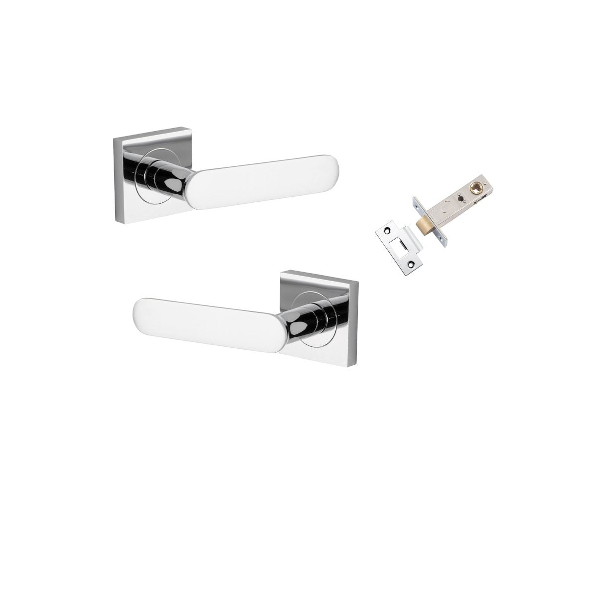 Bronte Lever - Square Rose - Ella Grace - Iver - Polished Chrome - Door Levers