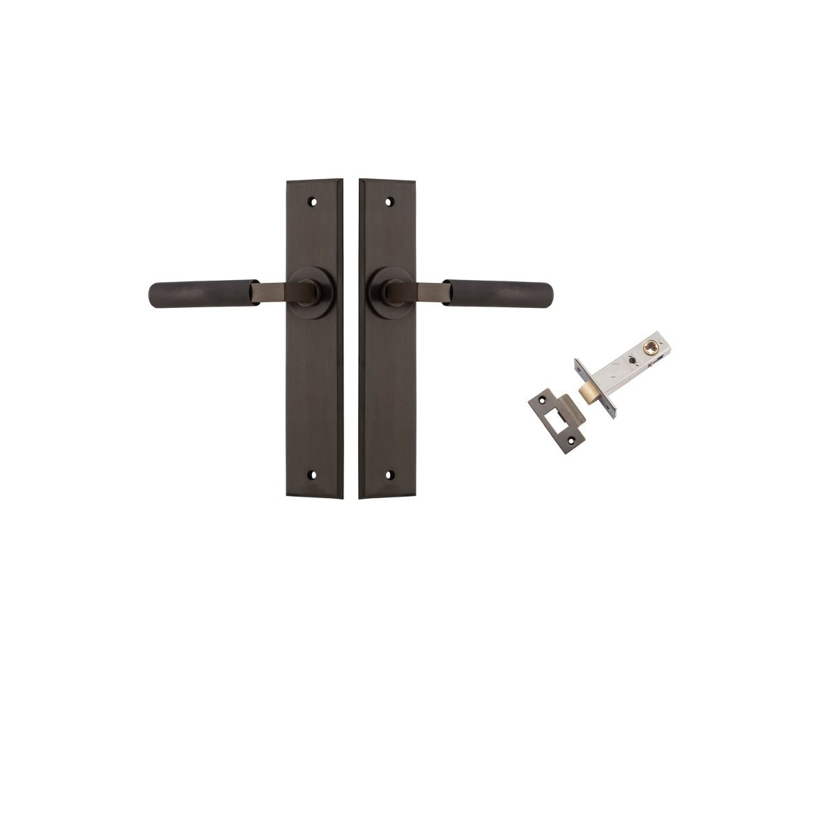 Brunswick Lever - Chamfered Backplate - Ella Grace - Iver - Signature Brass - Door Levers