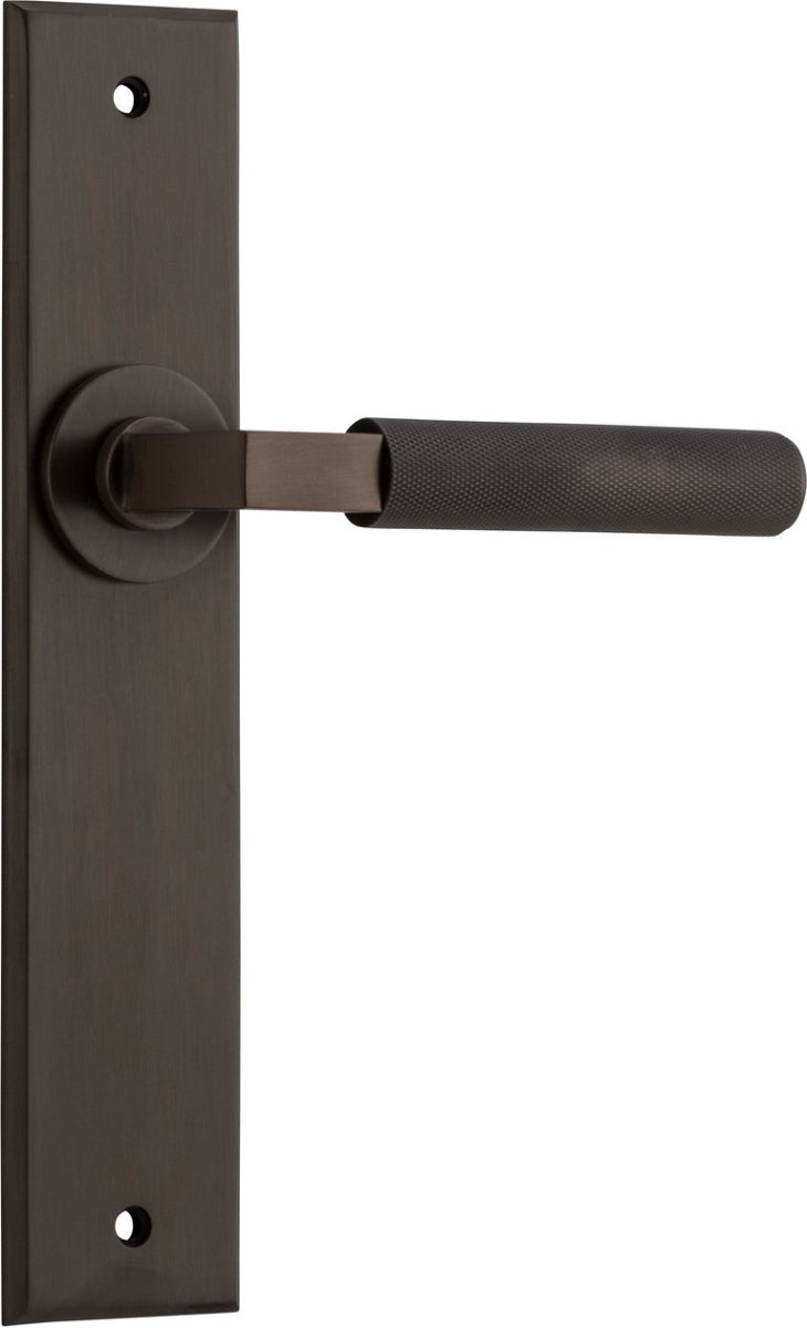 Brunswick Lever - Chamfered Backplate - Ella Grace - Iver - Signature Brass - Door Levers