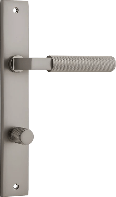 Brunswick Lever - Rectangular Backplate - Ella Grace - Iver - Satin Nickel - Door Levers