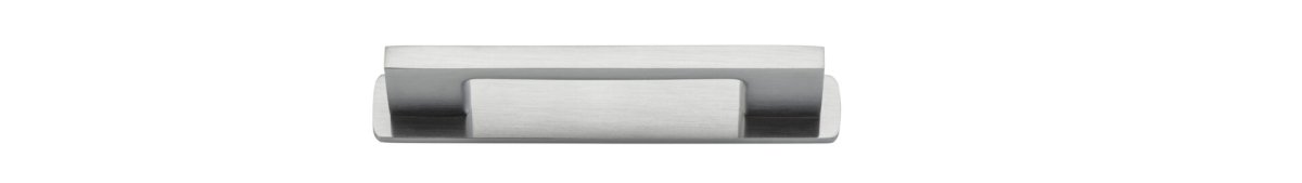 Cali Cabinet Pull + Backplate - Ella Grace - Iver - Brushed Chrome - Cabinet Pulls