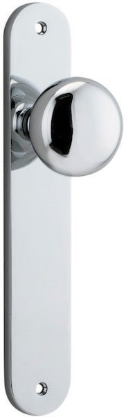 Cambridge Knob - Oval Backplate - Ella Grace - Iver - Polished Chrome - Door Knobs