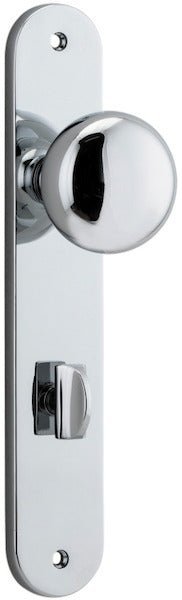 Cambridge Knob - Oval Backplate - Ella Grace - Iver - Polished Chrome - Door Knobs