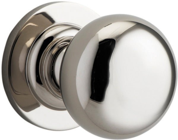 Cambridge Knob - Round Rose - Ella Grace - Iver - Polished Nickel - Door Knobs