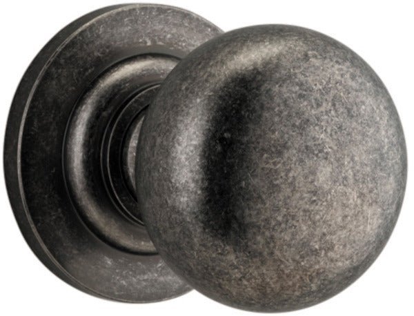 Cambridge Knob - Round Rose - Ella Grace - Iver - Distressed Nickel - Door Knobs