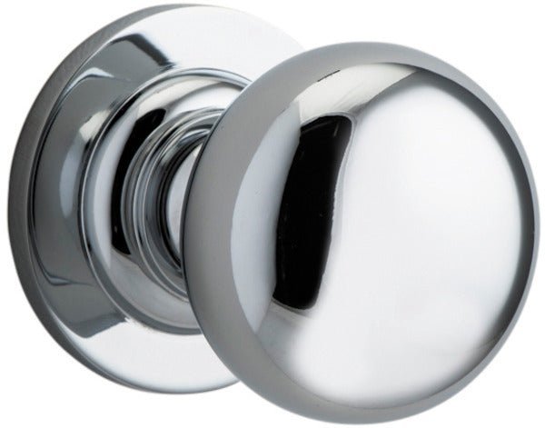 Cambridge Knob - Round Rose - Ella Grace - Iver - Polished Chrome - Door Knobs