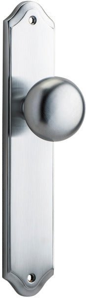 Cambridge Knob - Shouldered Backplate - Ella Grace - Iver - Brushed Chrome - Door Knobs