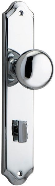 Cambridge Knob - Shouldered Backplate - Ella Grace - Iver - Polished Chrome - Door Knobs