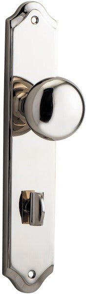 Cambridge Knob - Shouldered Backplate - Ella Grace - Iver - Polished Nickel - Door Knobs