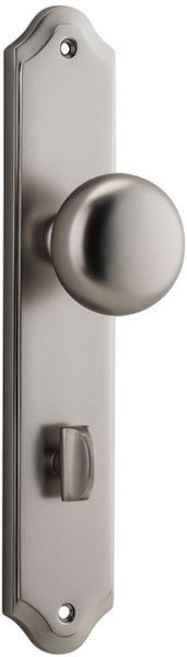 Cambridge Knob - Shouldered Backplate - Ella Grace - Iver - Satin Nickel - Door Knobs