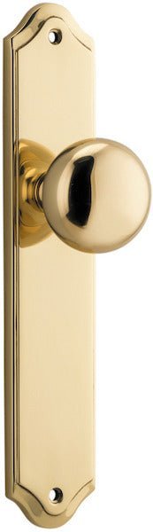 Cambridge Knob - Shouldered Backplate - Ella Grace - Iver - Polished Brass - Door Knobs