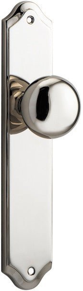 Cambridge Knob - Shouldered Backplate - Ella Grace - Iver - Polished Nickel - Door Knobs