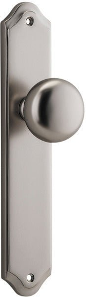 Cambridge Knob - Shouldered Backplate - Ella Grace - Iver - Satin Nickel - Door Knobs