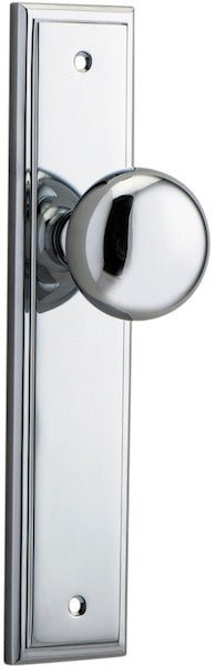 Cambridge Knob - Stepped Backplate - Ella Grace - Iver - Polished Chrome - Door Knobs