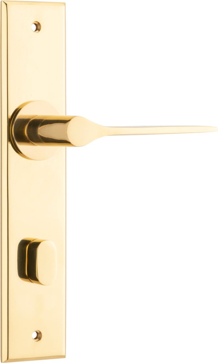 Como Lever - Chamfered Backplate - Ella Grace - Iver - Polished Brass - Door Levers