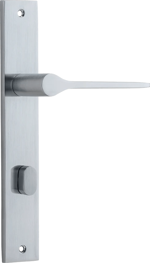 Como Lever - Rectangular Backplate - Ella Grace - Iver - Brushed Chrome - Door Levers