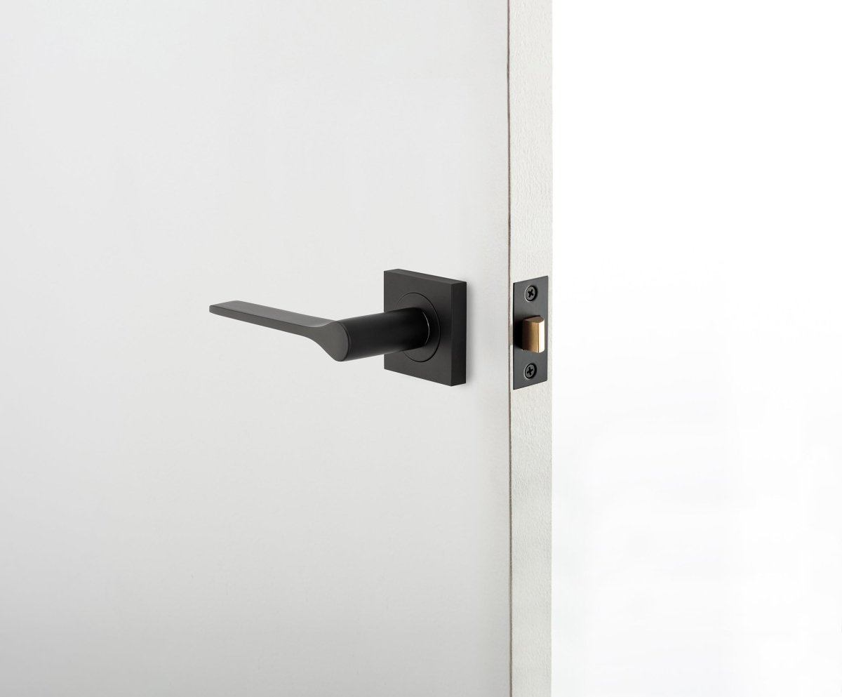 Como Lever - Square Rose - Ella Grace - Iver - Satin Nickel - Door Levers