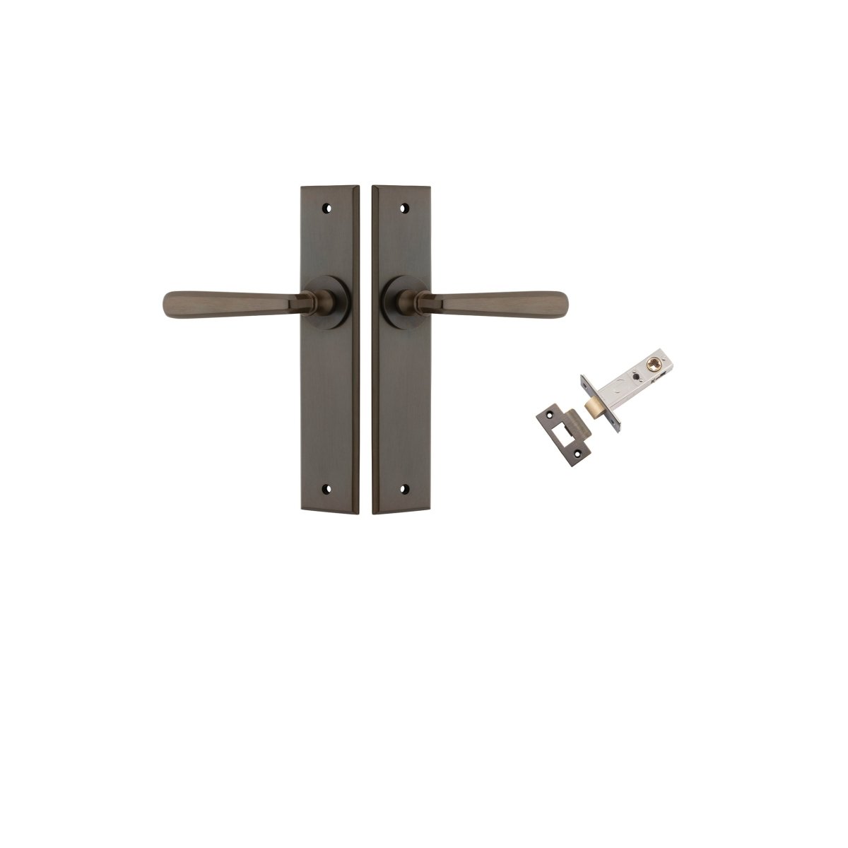 Copenhagen Lever - Chamfered Backplate - Ella Grace - Iver - Signature Brass - Door Levers