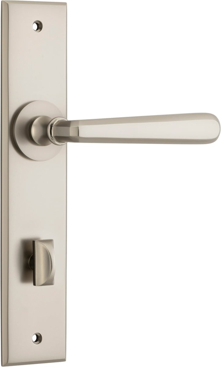 Copenhagen Lever - Chamfered Backplate - Ella Grace - Iver - Satin Nickel - Door Levers