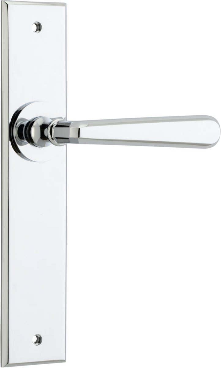 Copenhagen Lever - Chamfered Backplate - Ella Grace - Iver - Polished Chrome - Door Levers