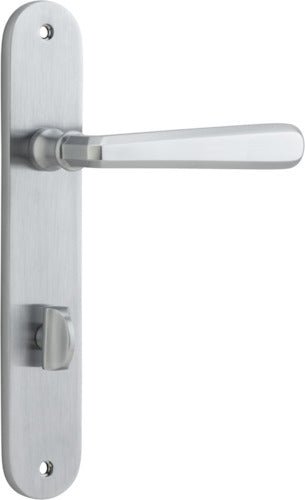 Copenhagen Lever - Oval Backplate - Ella Grace - Iver - Brushed Chrome - Door Levers