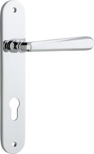 Copenhagen Lever - Oval Backplate - Ella Grace - Iver - Polished Chrome - Door Levers