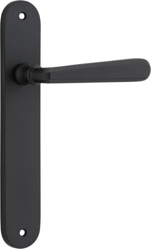 Copenhagen Lever - Oval Backplate - Ella Grace - Iver - Matt Black - Door Levers