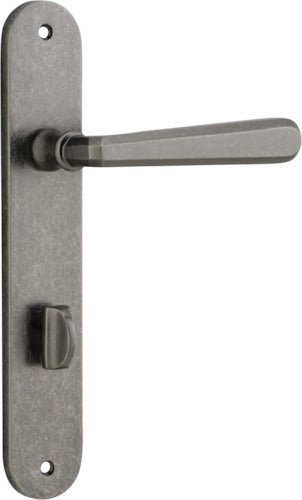 Copenhagen Lever - Oval Backplate - Ella Grace - Iver - Distressed Nickel - Door Levers