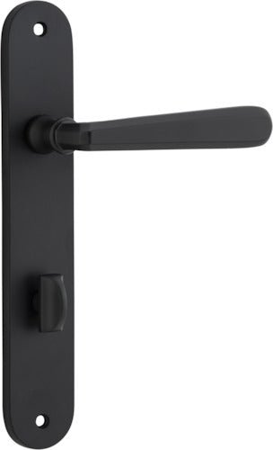 Copenhagen Lever - Oval Backplate - Ella Grace - Iver - Matt Black - Door Levers