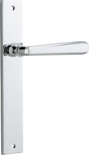 Copenhagen Lever - Rectangular Backplate - Ella Grace - Iver - Polished Chrome - Door Levers