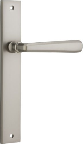 Copenhagen Lever - Rectangular Backplate - Ella Grace - Iver - Satin Nickel - Door Levers