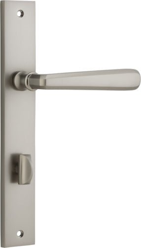 Copenhagen Lever - Rectangular Backplate - Ella Grace - Iver - Satin Nickel - Door Levers